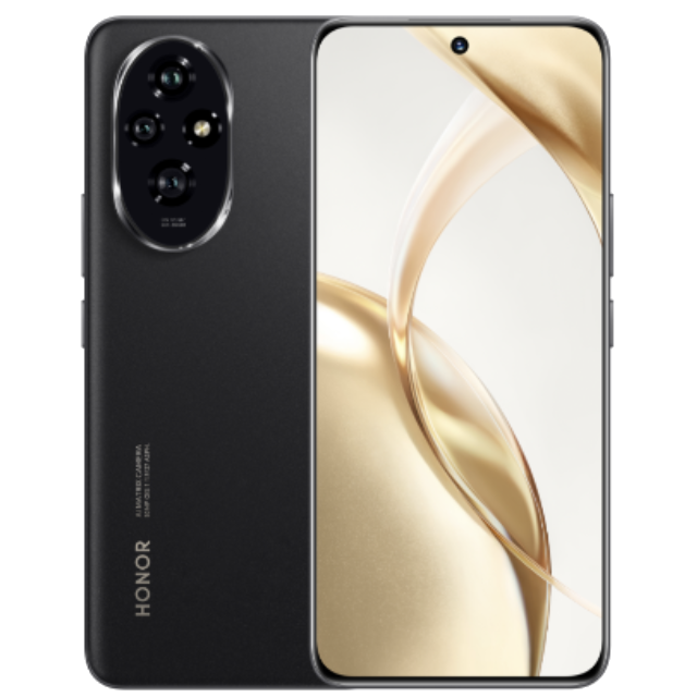 Honor 200 front back Black