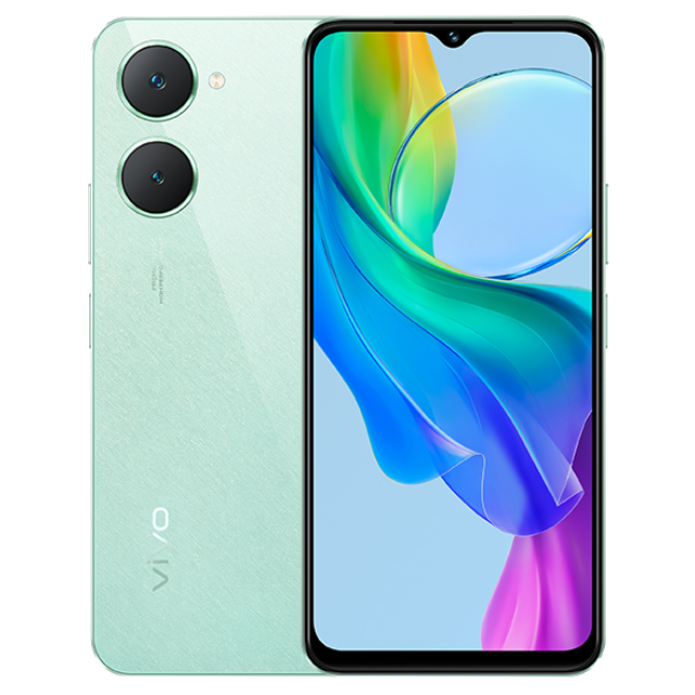 Vivo Y18 Front and Back Gem Green 