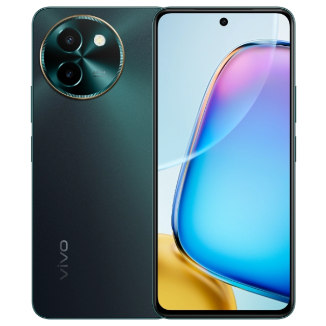 Vivo Y200t Front and Back Dark Green
