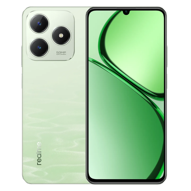 Realme C63 Front and Back Jade Green