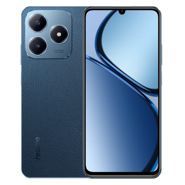 Realme C63 Front and Back Leather Blue