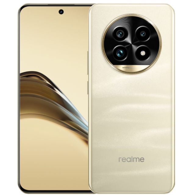 Realme 13 Pro Plus Front and Back Monet Gold