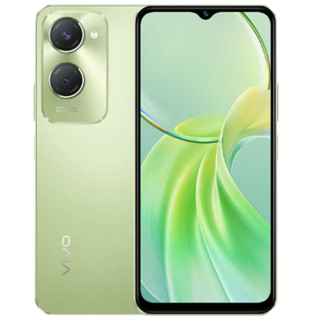 Vivo T3 Lite 5G Front and Back Vibrant Green