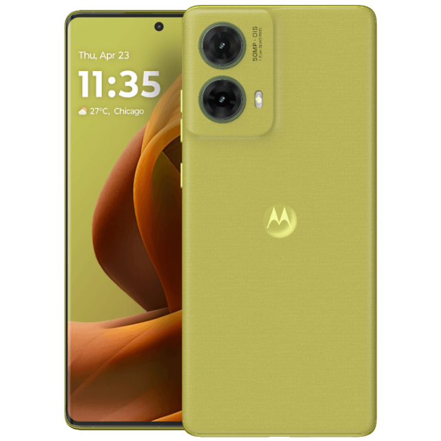 Motorola G85 5G Front and Back Olive Green