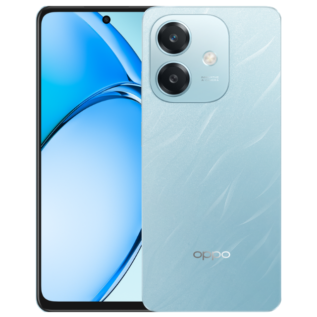 OPPO A3 5G Ocean Blue Front and Back