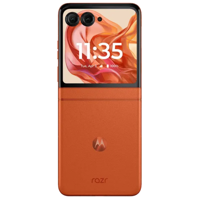 Moto razr 50 Back Spitz Orange