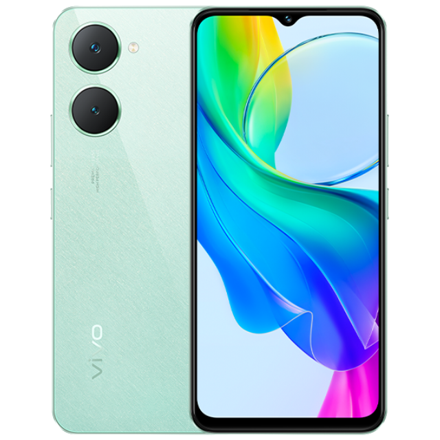 Vivo Y18i Front and Back Gem Green