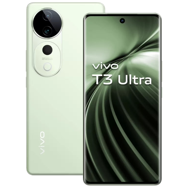 Vivo T3 Ultra Front and Back Frost Green