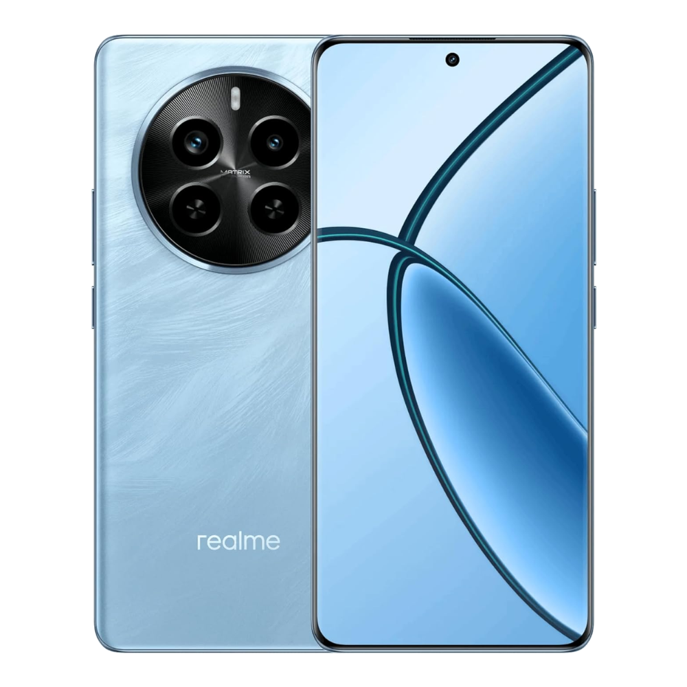 Realme P1 5G Front and Back Feather Blue