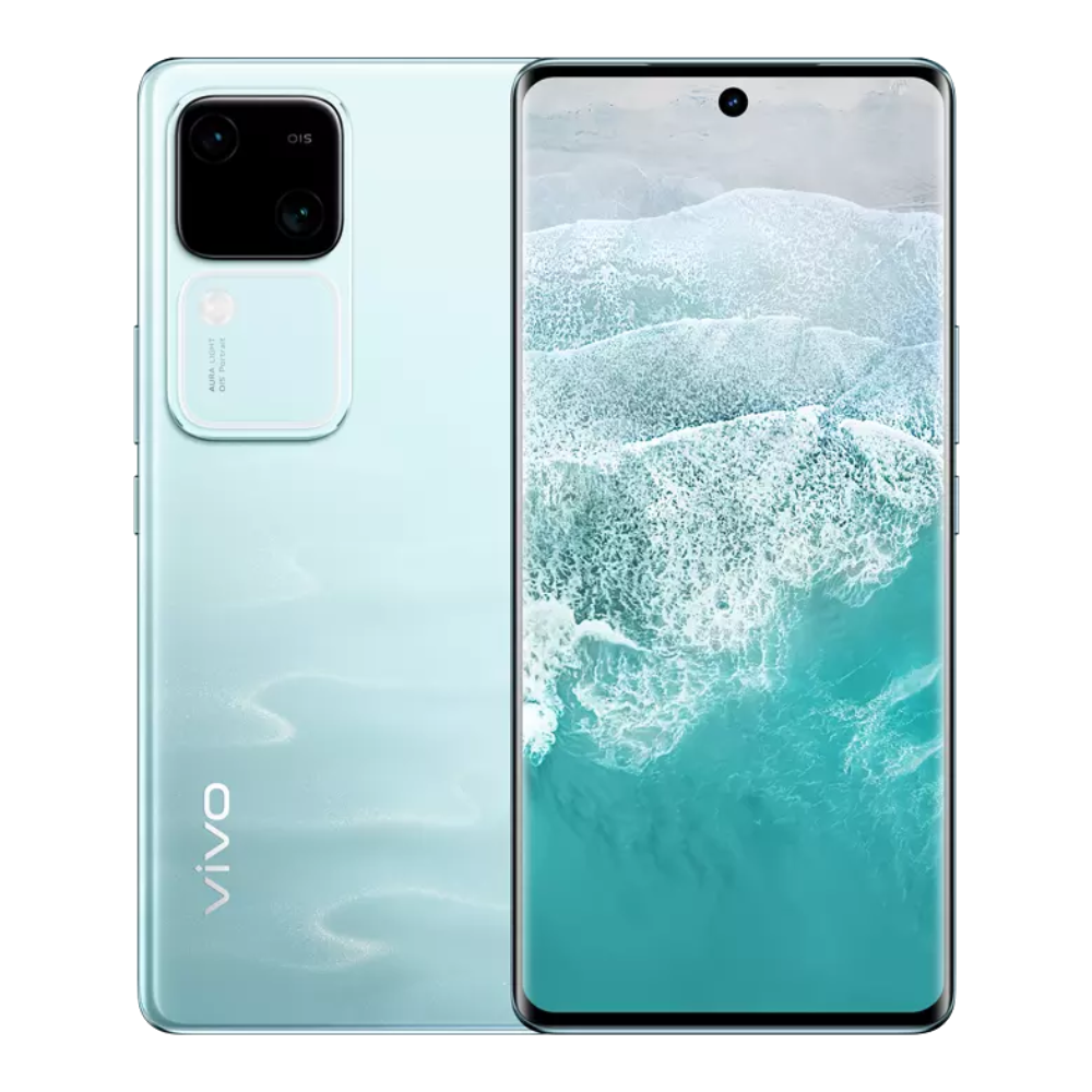 Vivo V30 5G Front and Back Andaman Blue