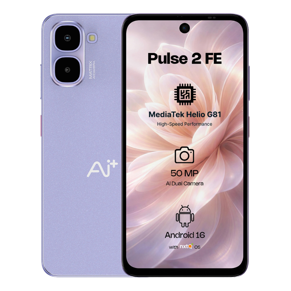 Ai+ Pulse 2 FE Purple Front and Back View
