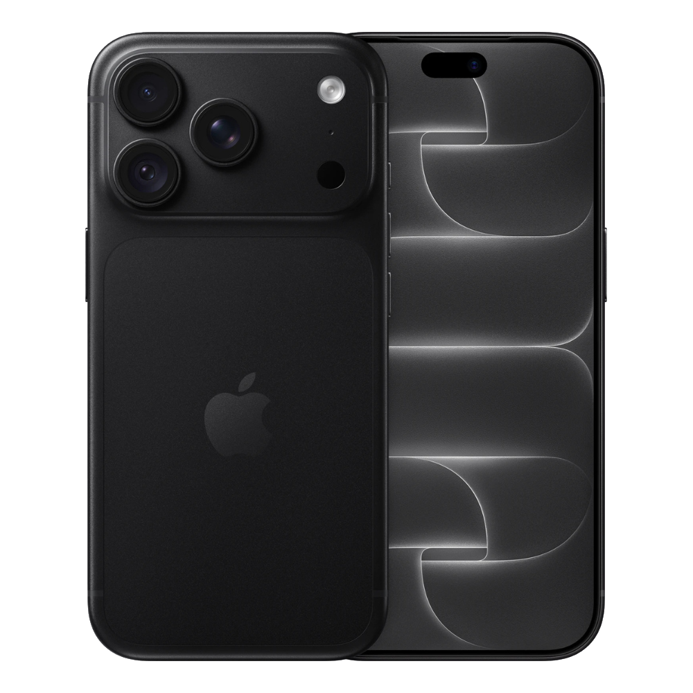 Apple iPhone 18 Pro Black Front and Back View
