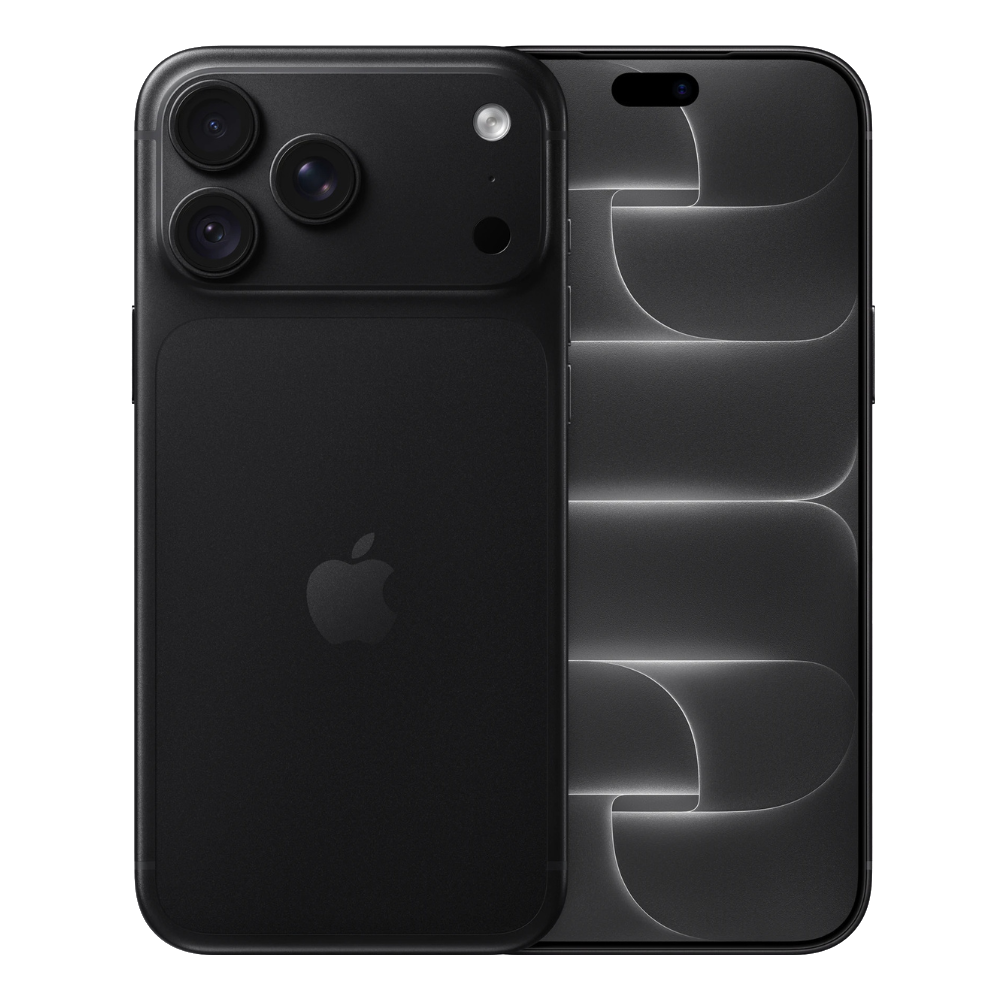 Apple iPhone 18 Pro Max Black Front and Back View