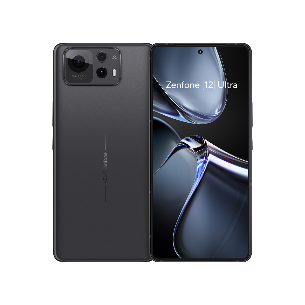 Asus Zenfone 12 Ultra Ebony Black Front Back