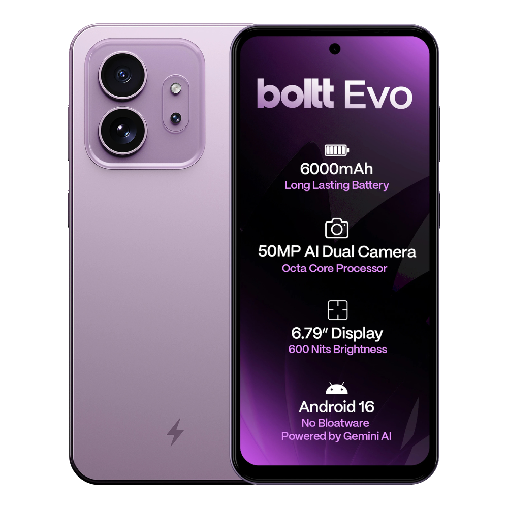 Boltt Evo Lavender Bloom Front and Back View 
