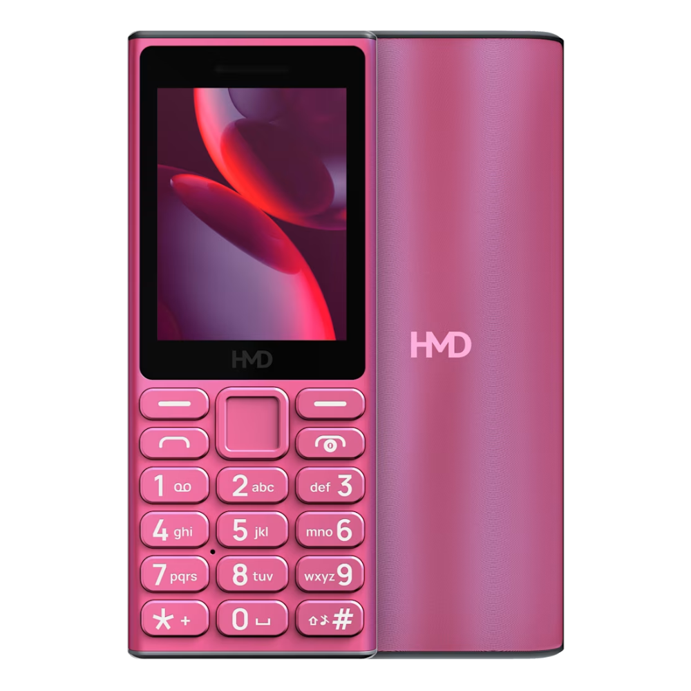 HMD 105 4G Front and Back Pink