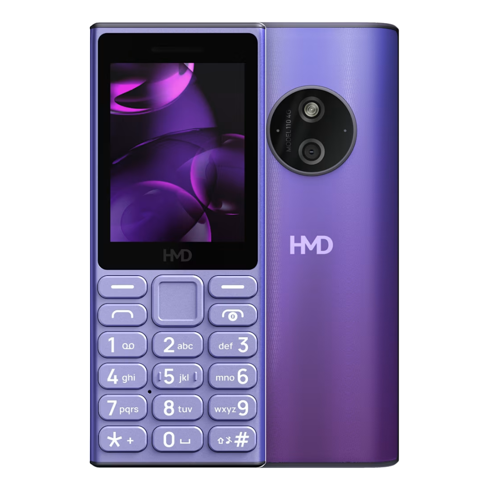 HMD 110 4G Front and Back Blue