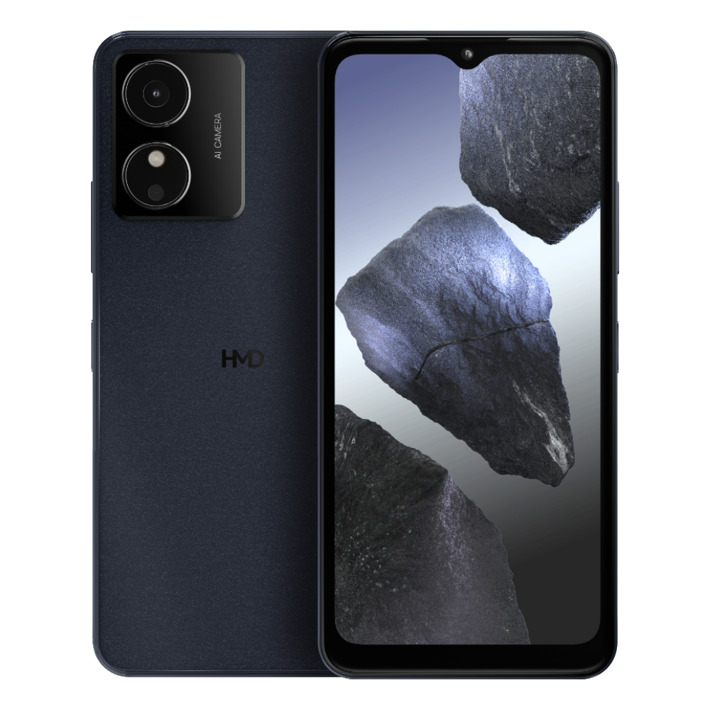 HMD Key Midnight Blue Front and Back