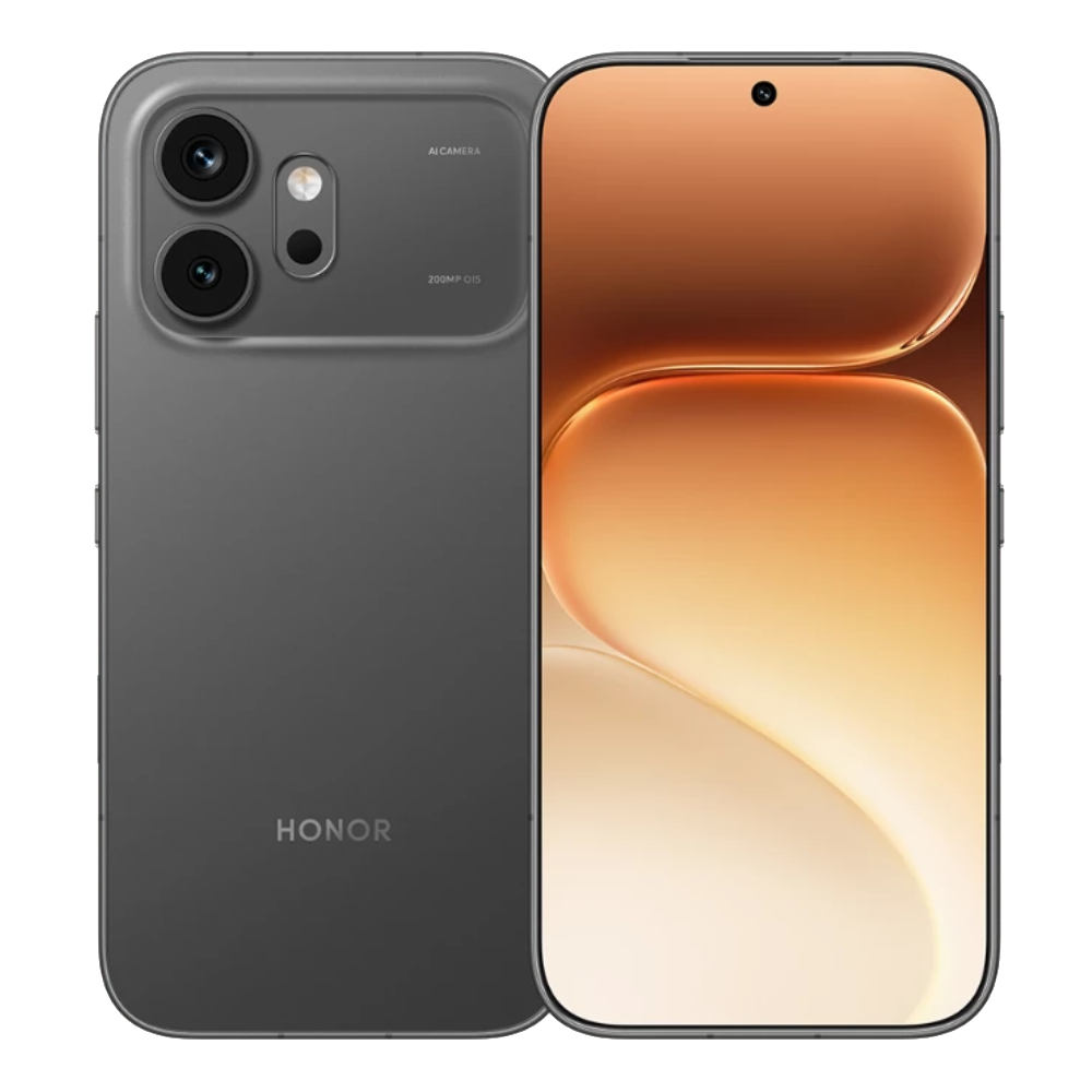 Honor 600 5G Front and Back in Black 
