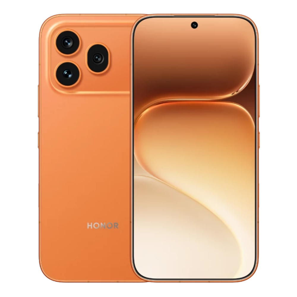 Honor 600 5G Front and Back in Orange