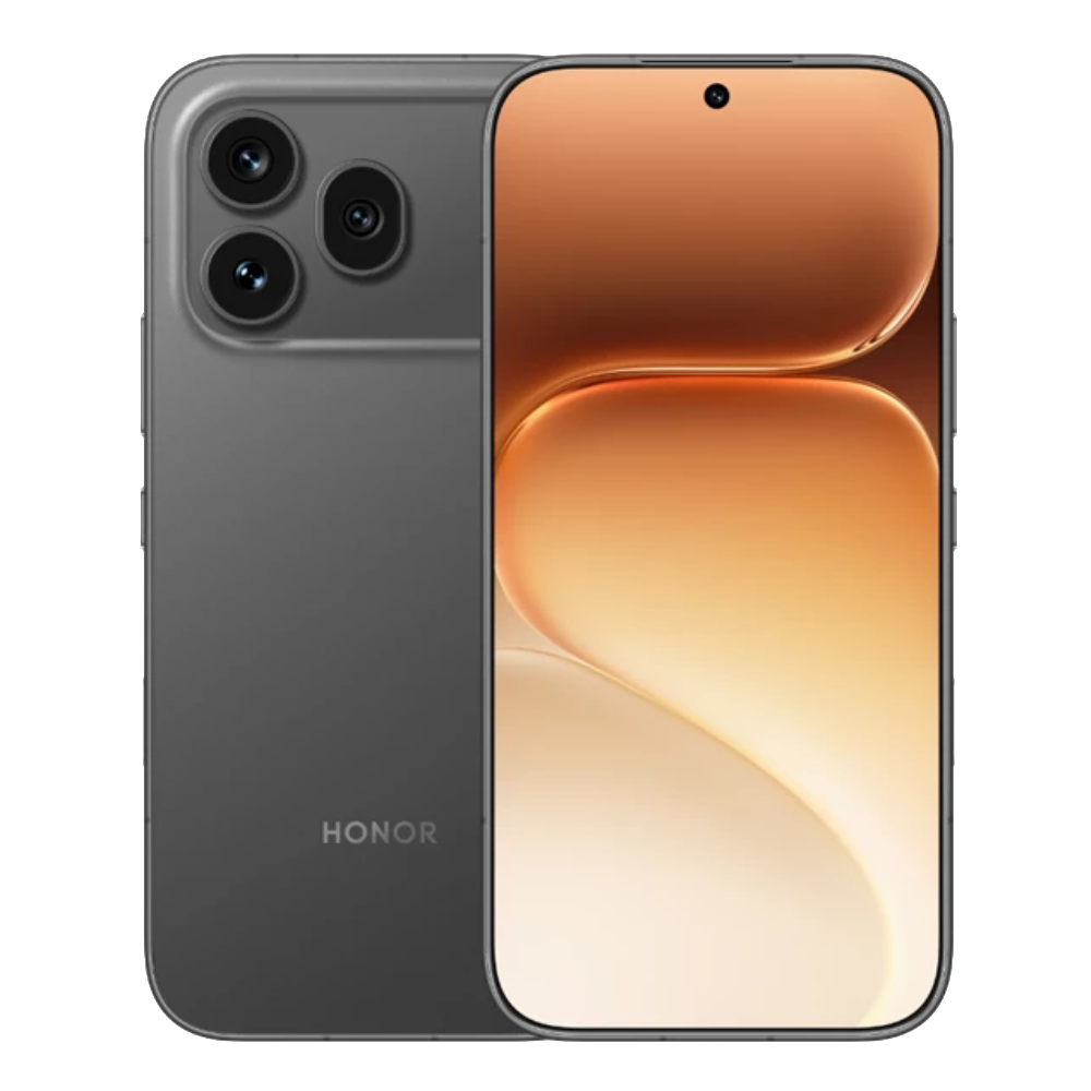 Honor 600 Pro 5G Front and Back in Black 