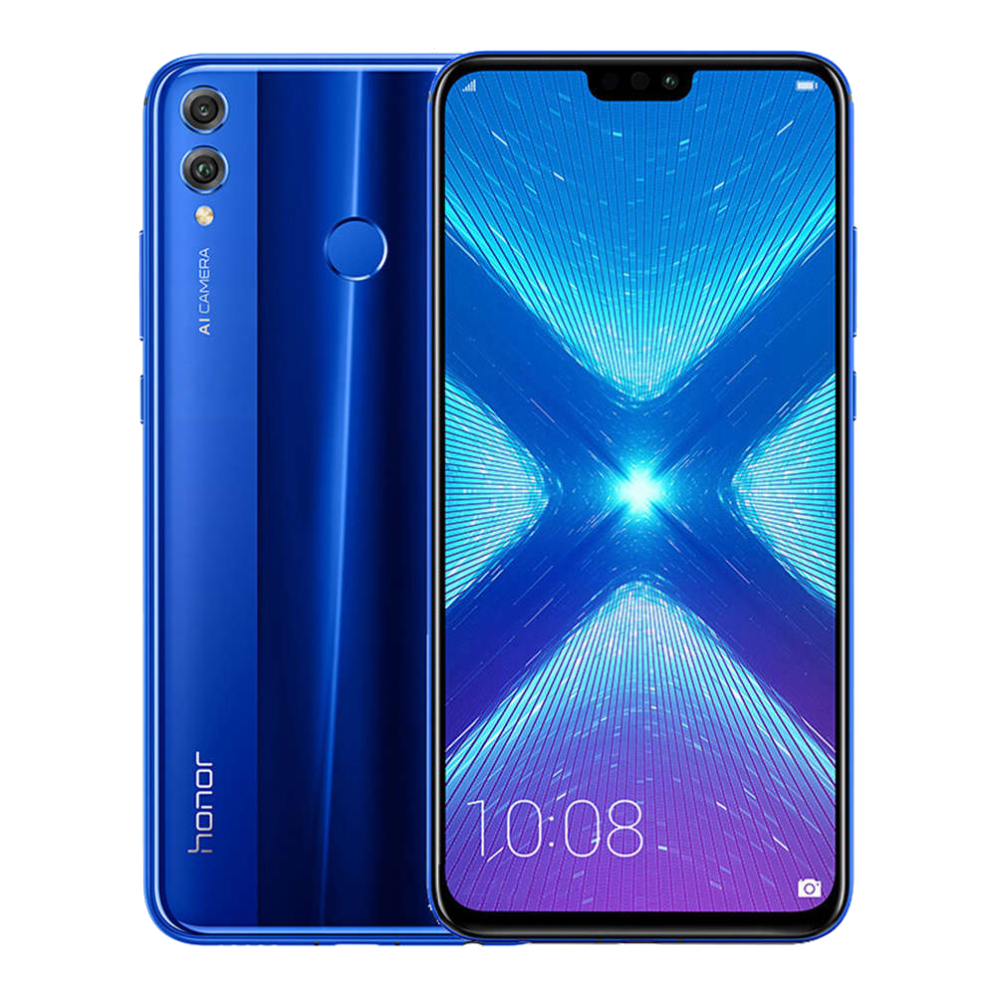 Honor 8X Front Back Blue