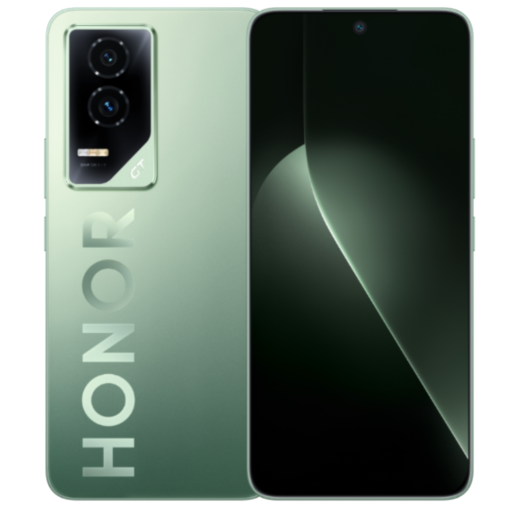 Honor GT front and back in Aurora Green