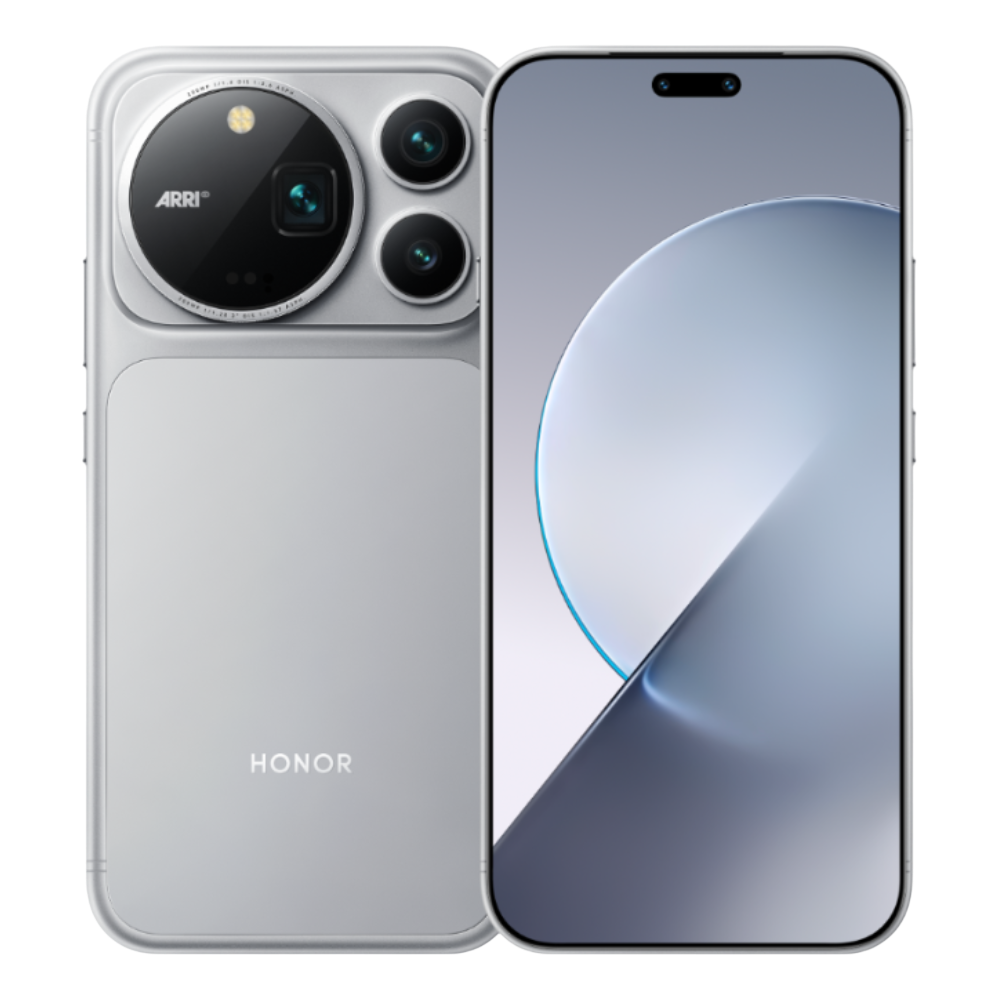 Honor Magic 9 Pro Max Silver Salt Front and Back view