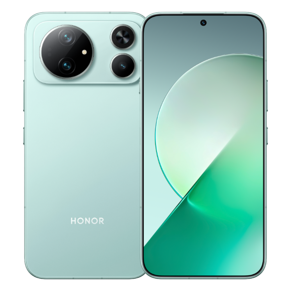 Honor Magic 9 Super Edition Olive Green Front and Back
