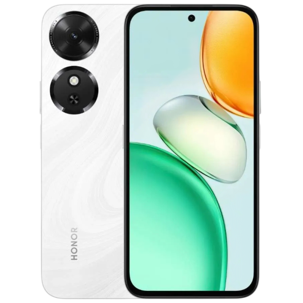 Honor Play 10C White Front and Back View