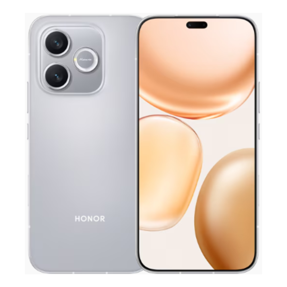 Honor Play 11 Plus front and back in Moon Embracing Silver