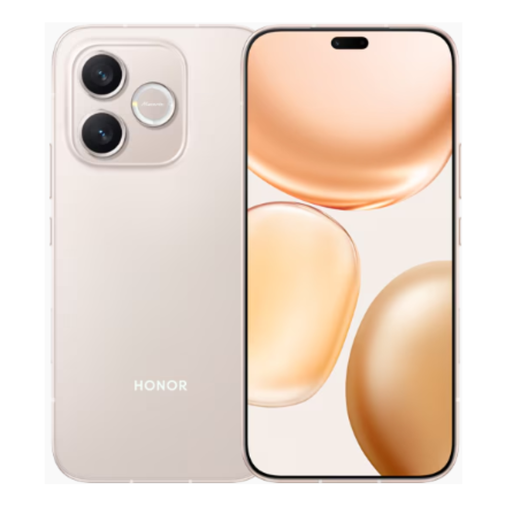 Honor Play 11 Plus front and back in Sunrise Gold