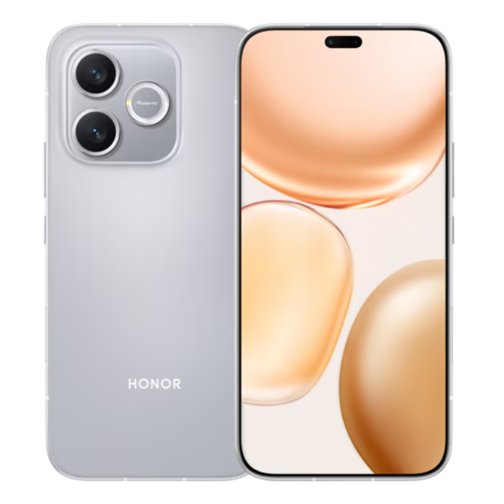 Honor Play 11 Pro Front and Back in Moon Embracing Silver