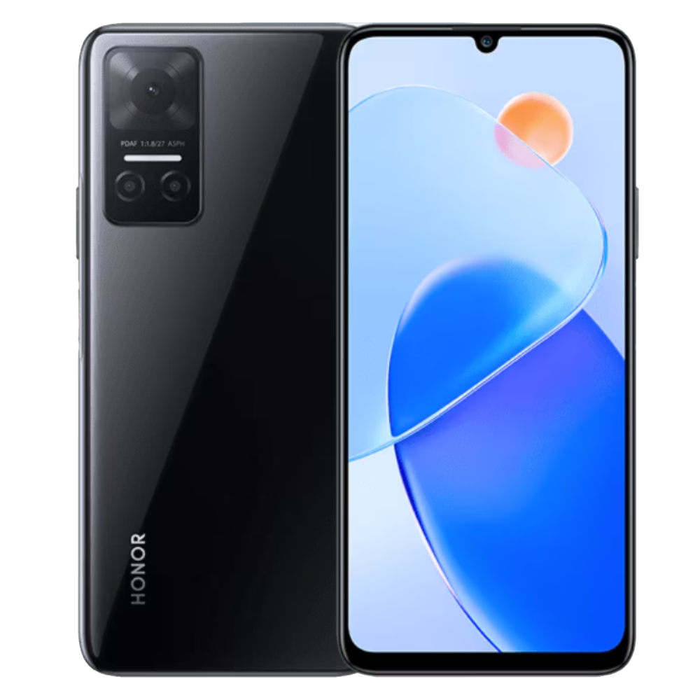 Honor Play 6T Midnight Black Front and Back