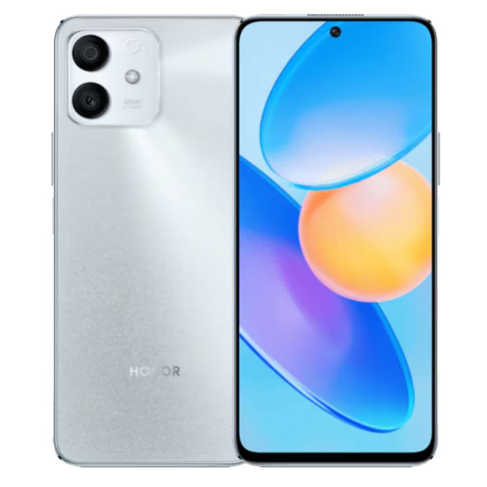 Honor Play 6T Pro Titanium Air Silver Front and Back