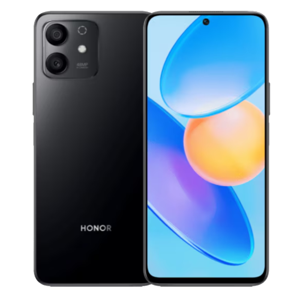 Honor Play 6T Pro Phantom Night Black Front and Back
