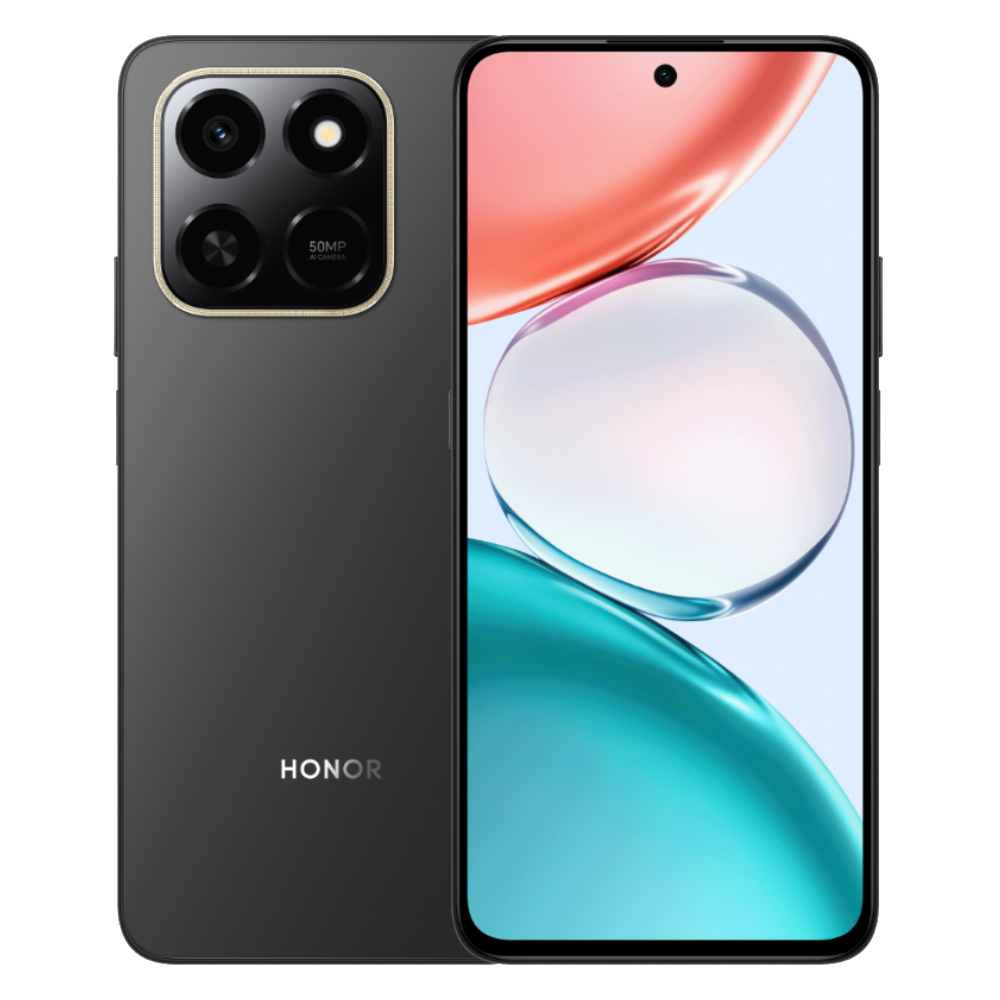 Honor Play 80 Pro 5G Black Phantom Night Front and Back