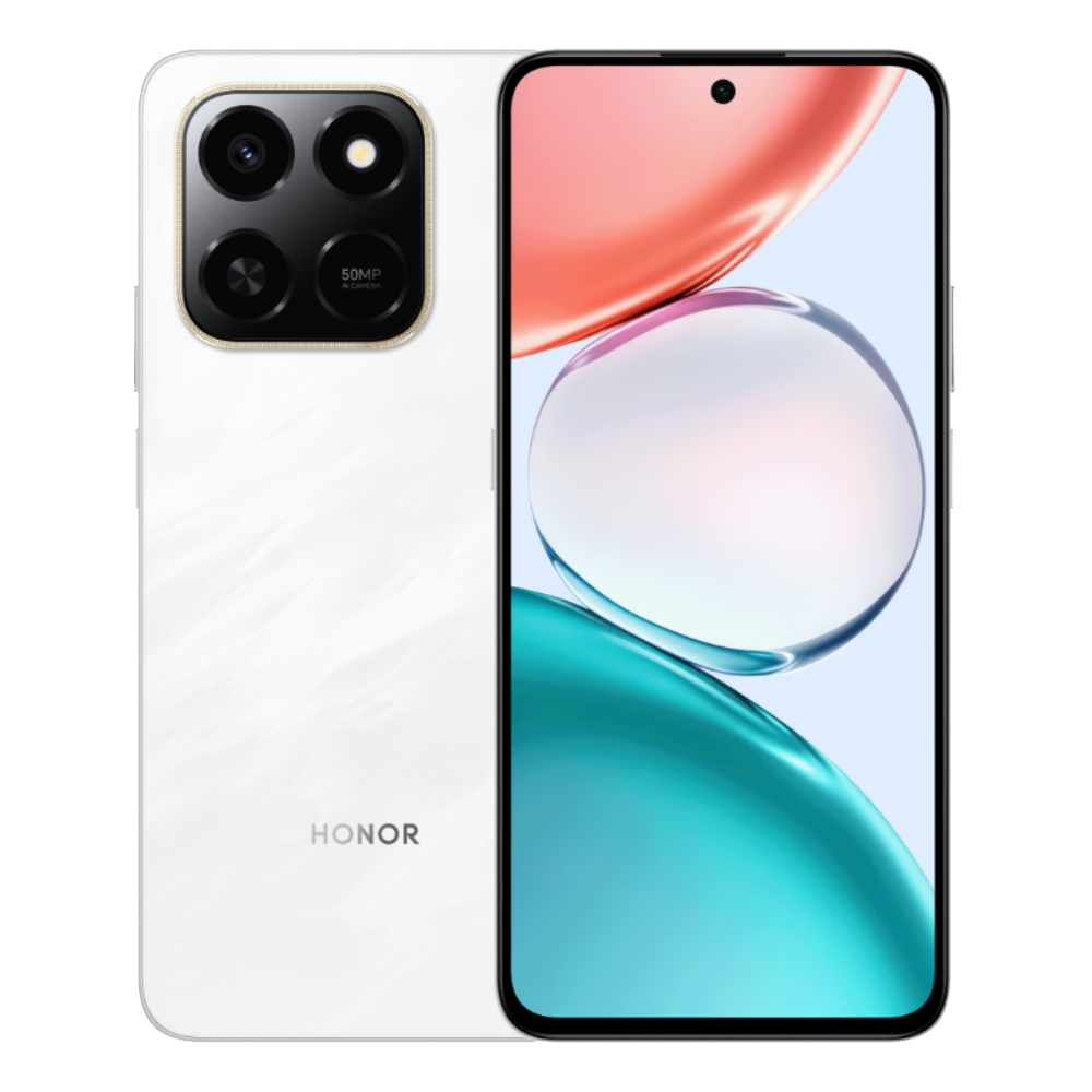 Honor Play 80 Pro 5G White Moonlight Front and Back