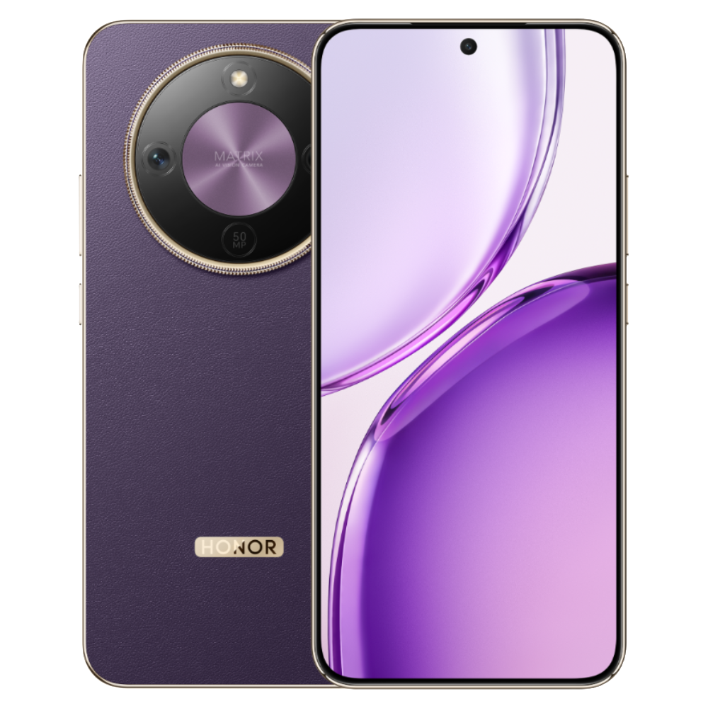 Honor X70 Pro Max Phantom Purple Front and Back