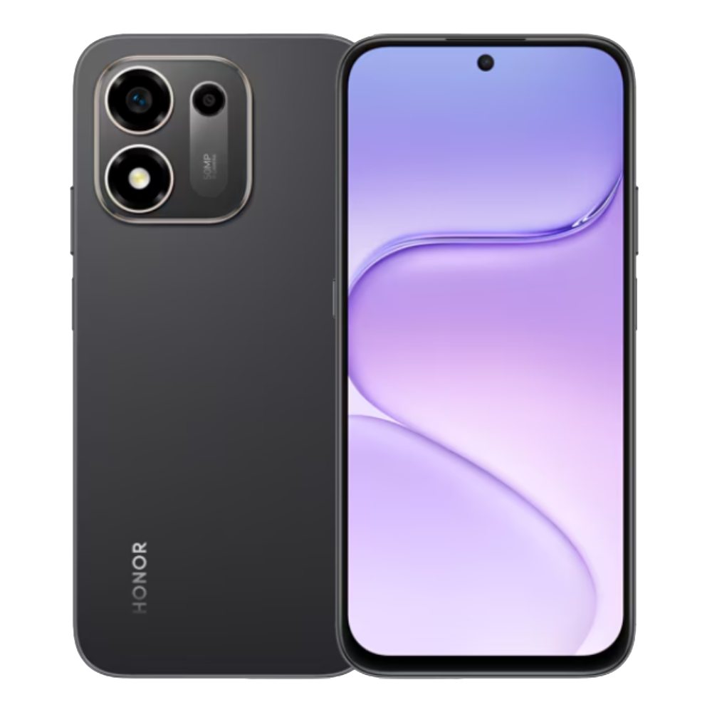 Honor X7e Plus 5G Front and Back in Velvet Black