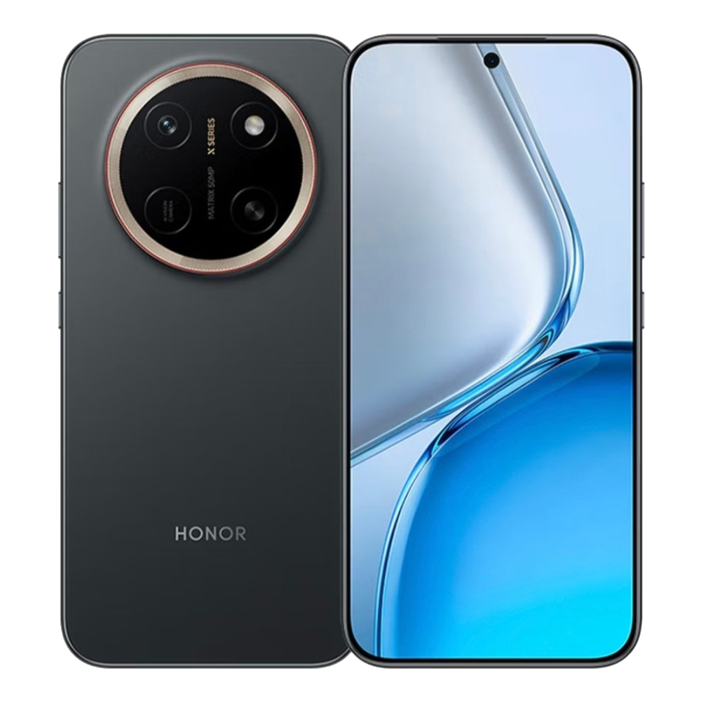 Honor X80 Pro Max Front and Back in Mystic Black