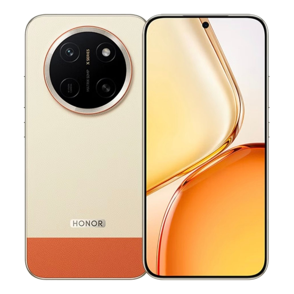 Honor X80 Pro Max Front and Back in Energetic Orange