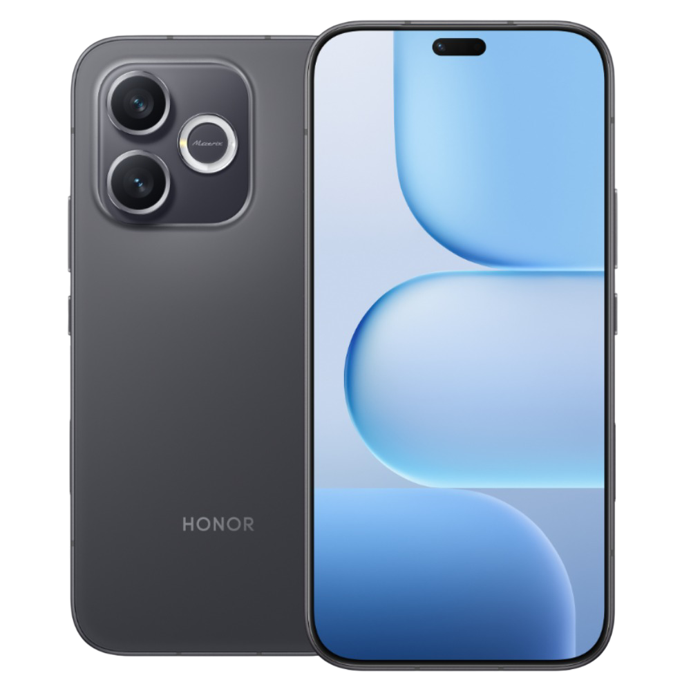 Honor X80i 5G Obsidian Black Front and Back