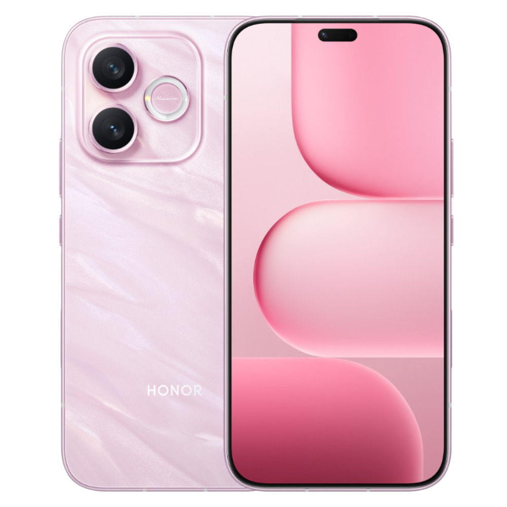 Honor X80i 5G Flowing Sand Pink Front and Back