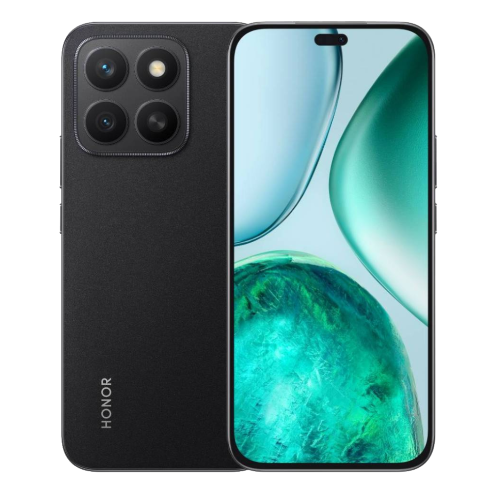 Honor X8c Midnight Black Front and Back