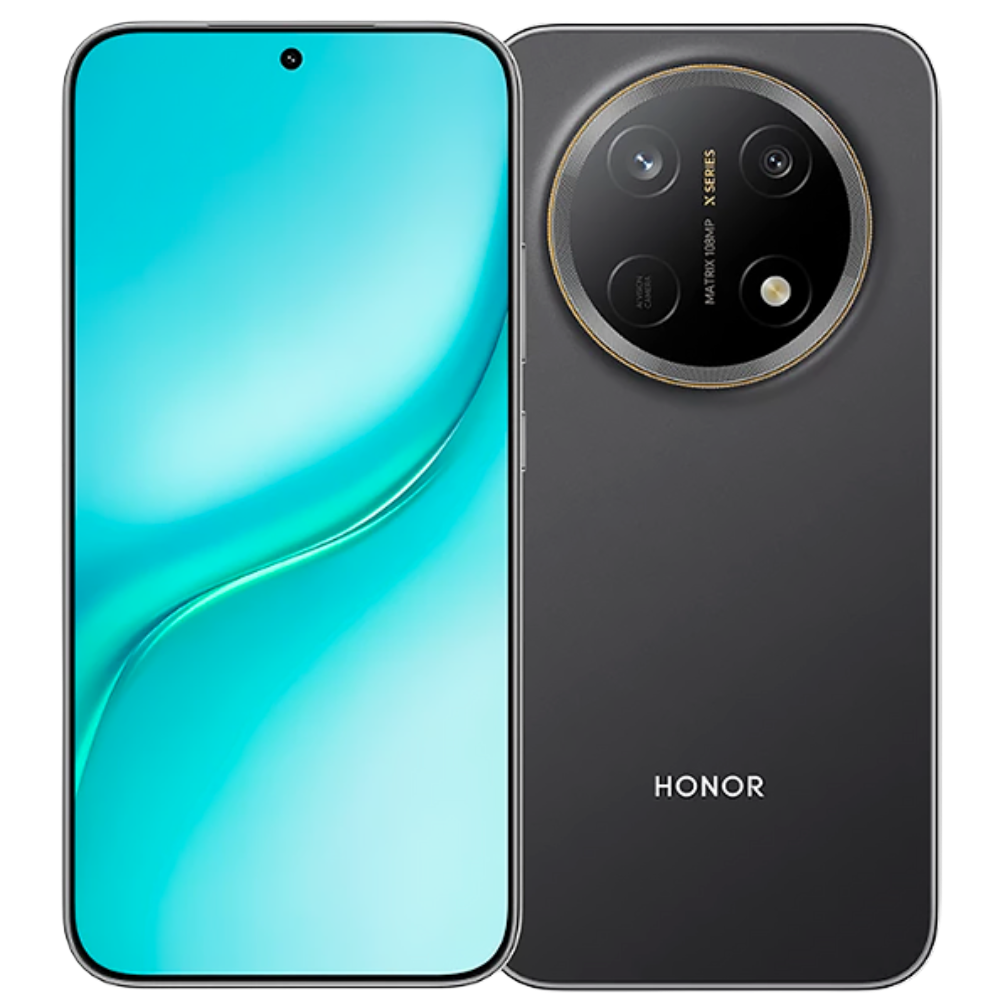 Honor X9e Pro Midnight Black Front and Back