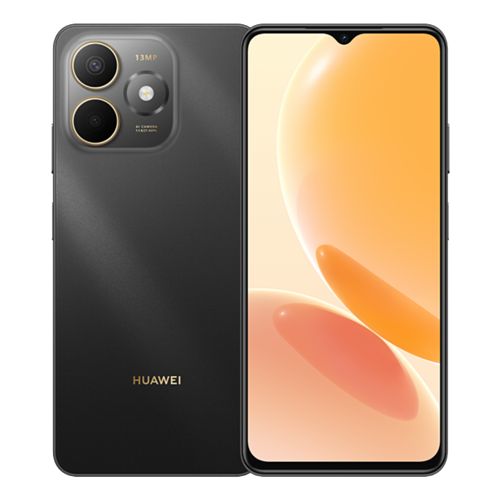 Huawei Enjoy 100 Phantom Black Front and Back View