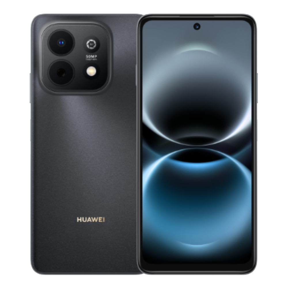 Huawei Enjoy 90 Plus front and back in Starry Night Black