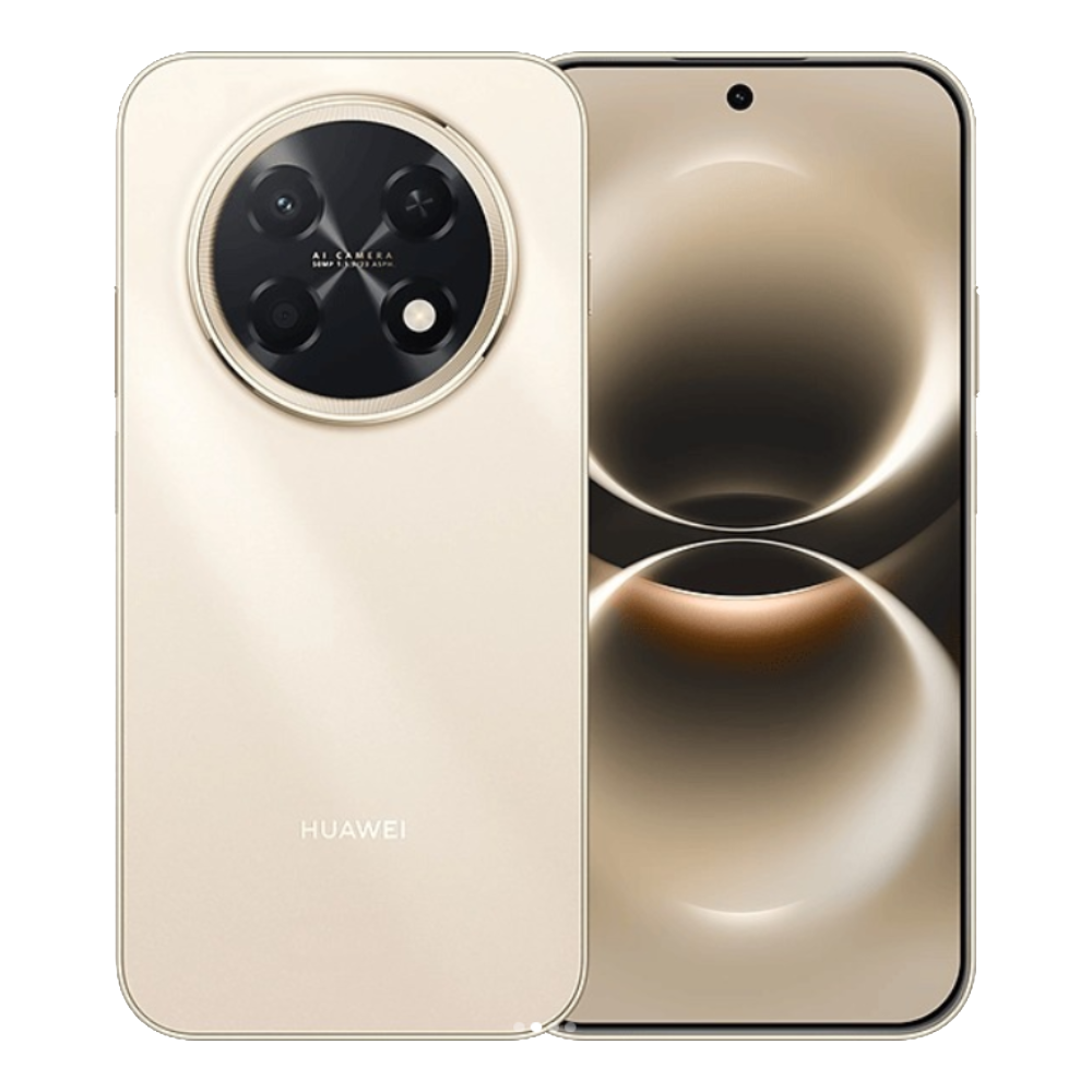 Huawei Enjoy 90 Pro Max front and back in Dawn Gold