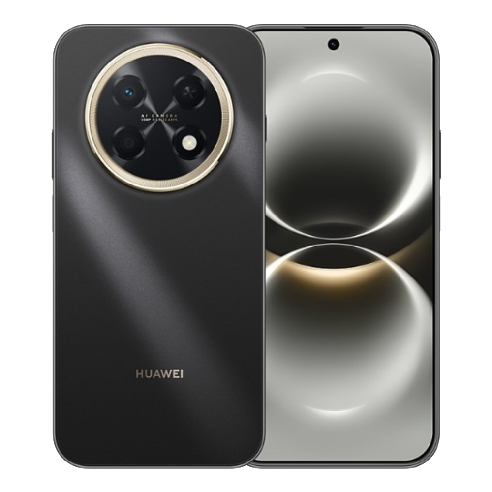 Huawei Enjoy 90 Pro Max front and back in Obsidian Black